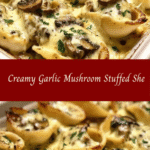 Creamy Garlic Mushroom Stuffed Shells 🍄🧄