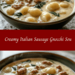 Creamy Italian Sausage Gnocchi Soup 🍜🇮🇹