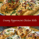 Creamy Pepperoncini Chicken Skillet 🍗🌶️