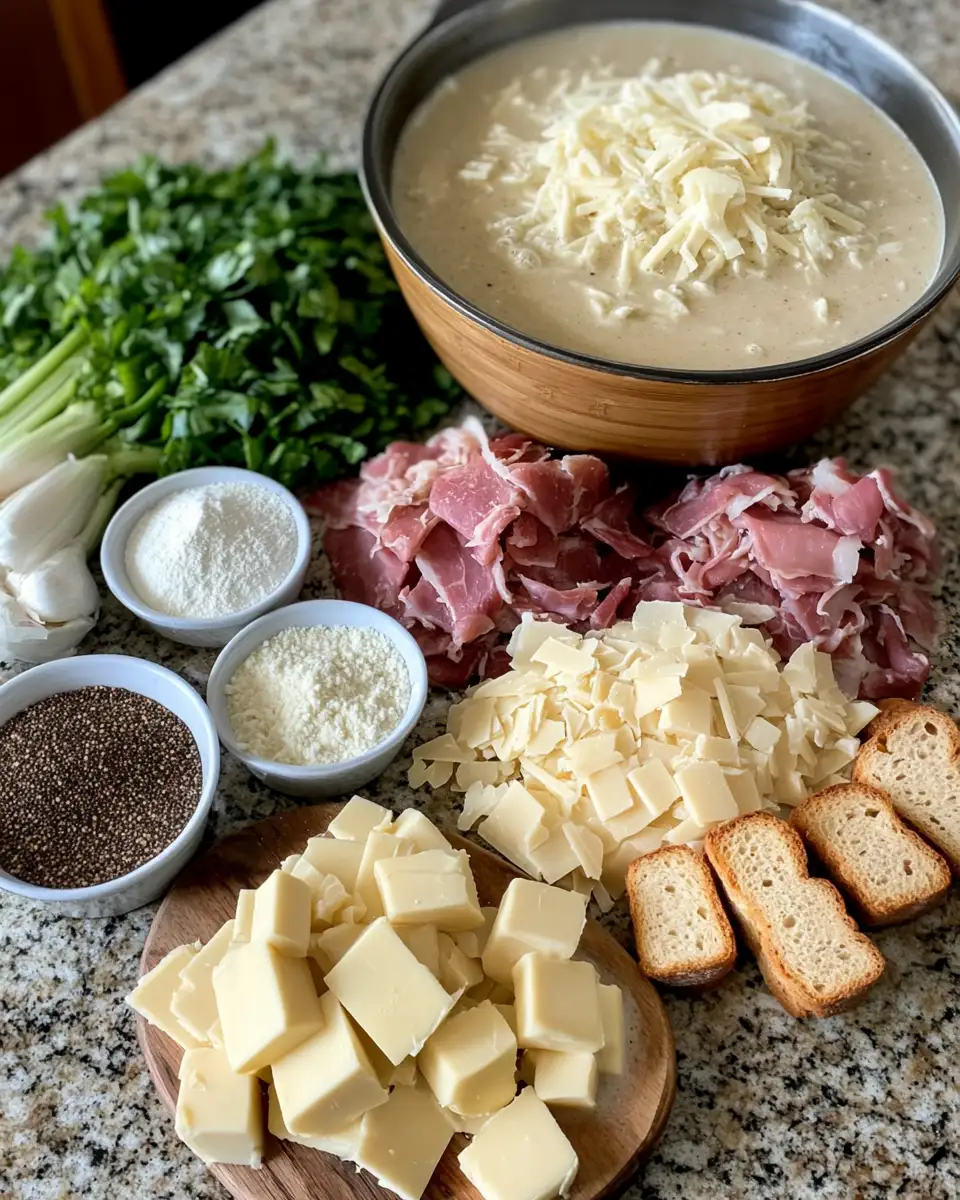 Ingredients for Indulge in Comfort: Discover the Ultimate Creamy Reuben Soup Recipe