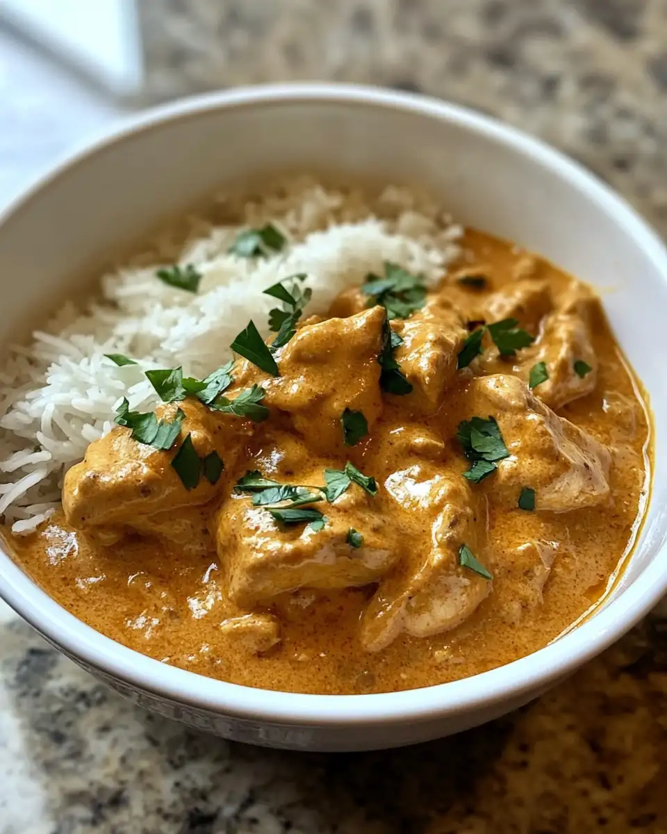 Final dish - Creamy Comfort in a Pot: Discover the Magic of Crockpot Butter Chicken