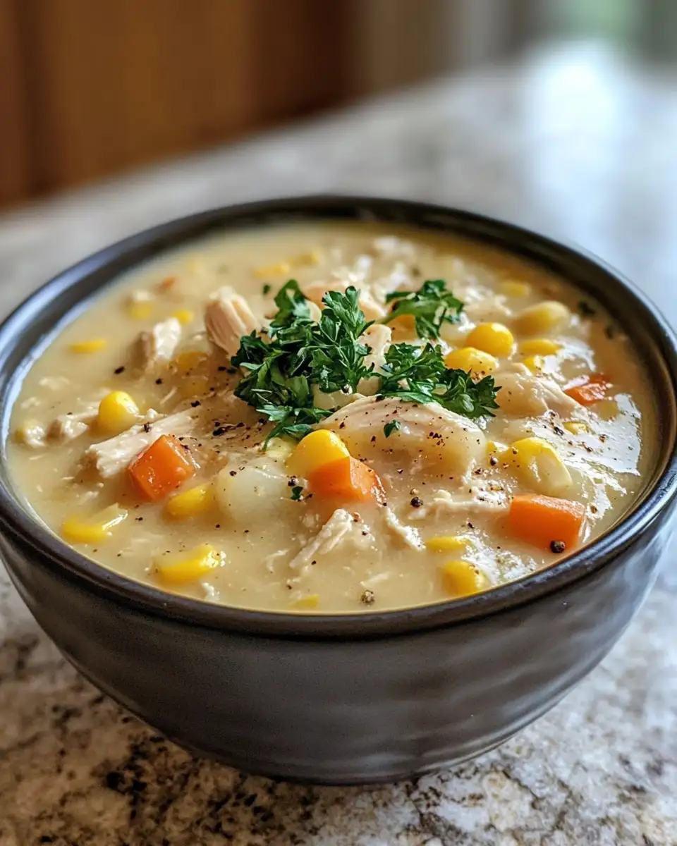 Final dish - Cozy Up with Irresistible Crockpot Chicken Corn Chowder
