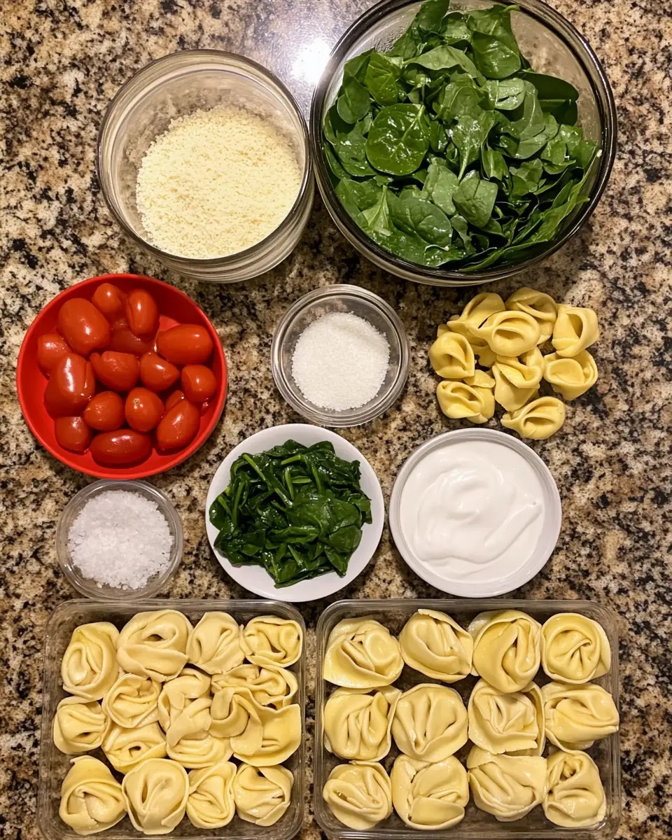 Ingredients for CrockPot Chicken Tortellini: A Cozy Italian Delight for Busy Nights