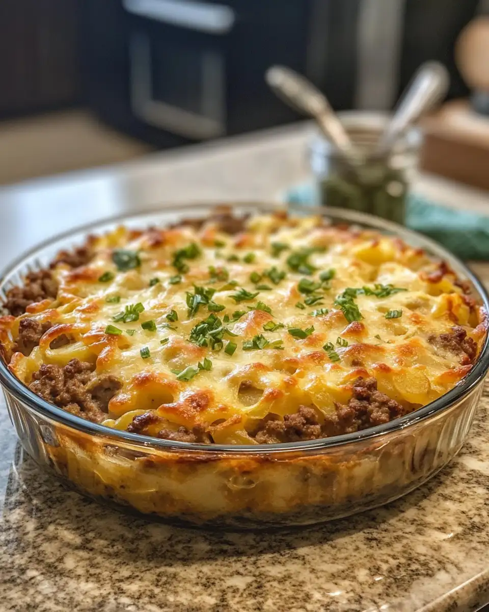 Final dish - Savor the Comfort: Crockpot Hamburger Potato Casserole Made Easy