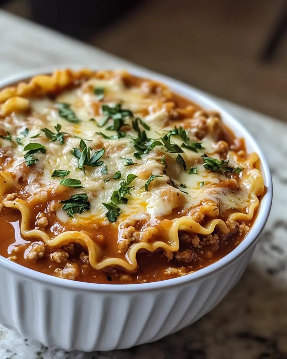 Final dish - Cozy Up with a Bowl of Crockpot Lasagna Soup Magic