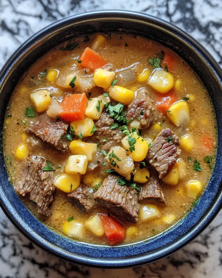 Cozy Up with Crockpot Steak Corn Chowder Delight - Featured Image