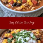 Easy Chicken Taco Soup 🌮🍲