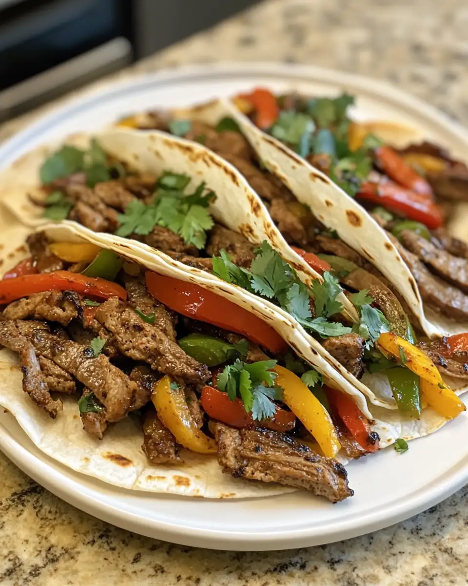 Final dish - Effortless Flavor Fiesta: Easy Crockpot Fajitas