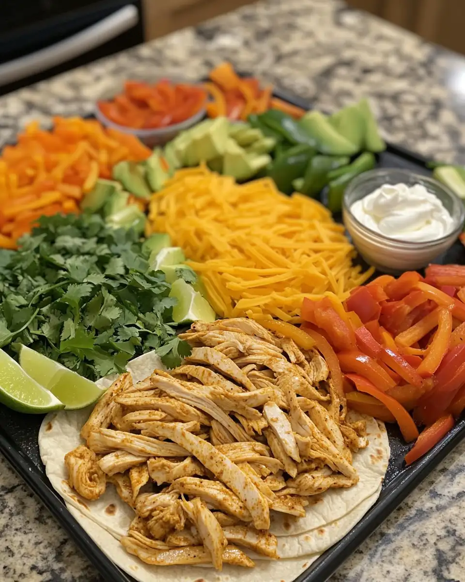 Ingredients for Effortless Flavor Fiesta: Easy Crockpot Fajitas