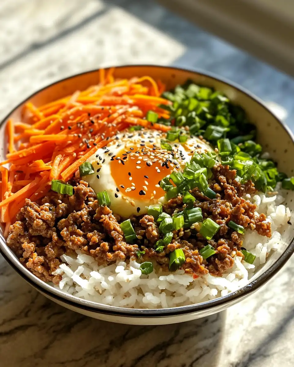 Final dish - Quick and Delicious: Easy Korean Ground Beef Bowl Recipe