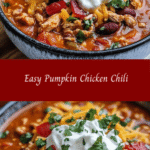 Easy Pumpkin Chicken Chili 🍂🍲