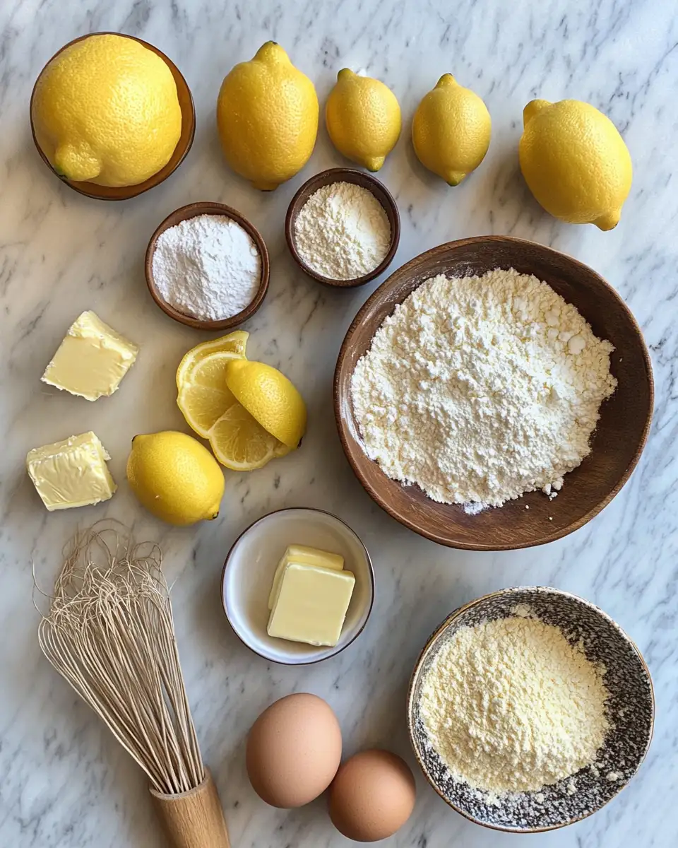 Ingredients for Zesty Delight: Discover the Magic of Handmade Lemon Brownies