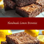 Zesty Handmade Lemon Brownies 🍋✨