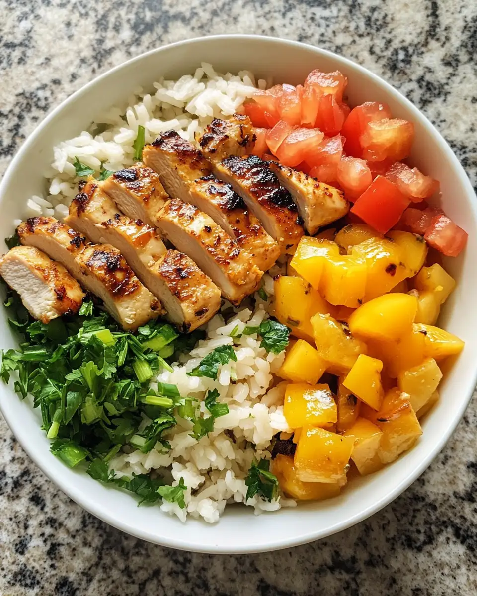 Final dish - Tropical Bliss in a Bowl: Discovering the Perfect Hawaiian Chicken Bowl