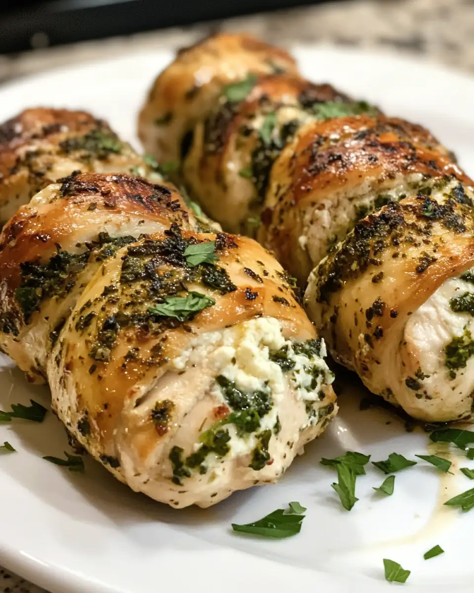 Herbed Ricotta Stuffed Chicken Rolls: Elevate Your Dinner Game 6 Final dish - Herbed Ricotta Stuffed Chicken Rolls: Elevate Your Dinner Game