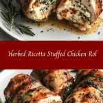 Herbed Ricotta Stuffed Chicken Rolls 🍗🌿