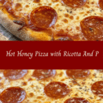 Hot Honey Pizza with Ricotta & Pepperoni 🍕🌶️