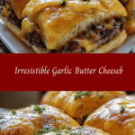 Irresistible Garlic Butter Cheeseburger Rollups 🍔🧄