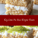 Key Lime Pie Rice Krispie Treats 🍰🍋
