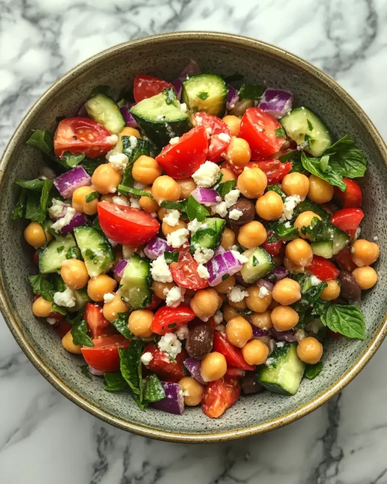 Mediterranean Chickpea Salad: A Burst of Flavor in Every Bite - Featured Image