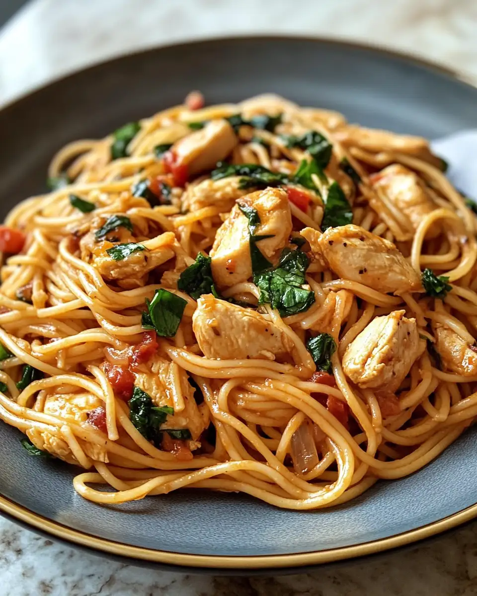 Final dish - Monterey Chicken Spaghetti: A Flavorful Fusion Fiesta