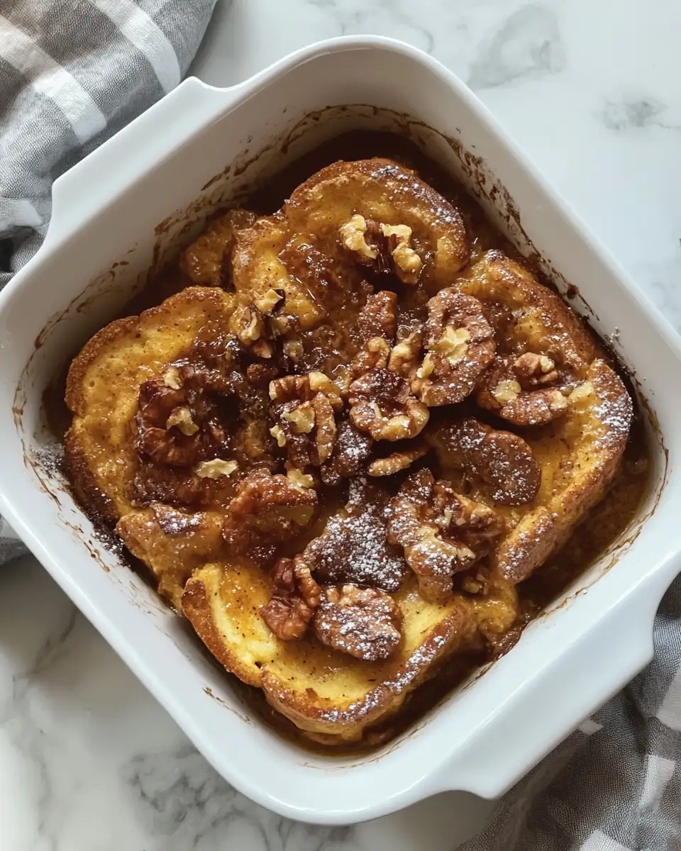 Final dish - Cozy Up Your Fall Mornings with Pumpkin French Toast Casserole