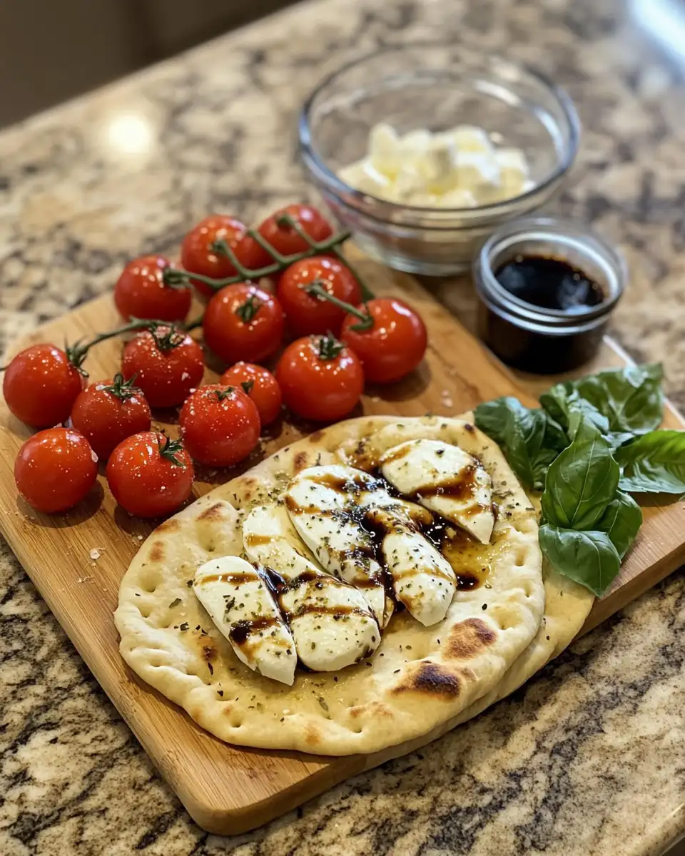 Ingredients for Whip Up a Quick Caprese Naan Pizza in No Time