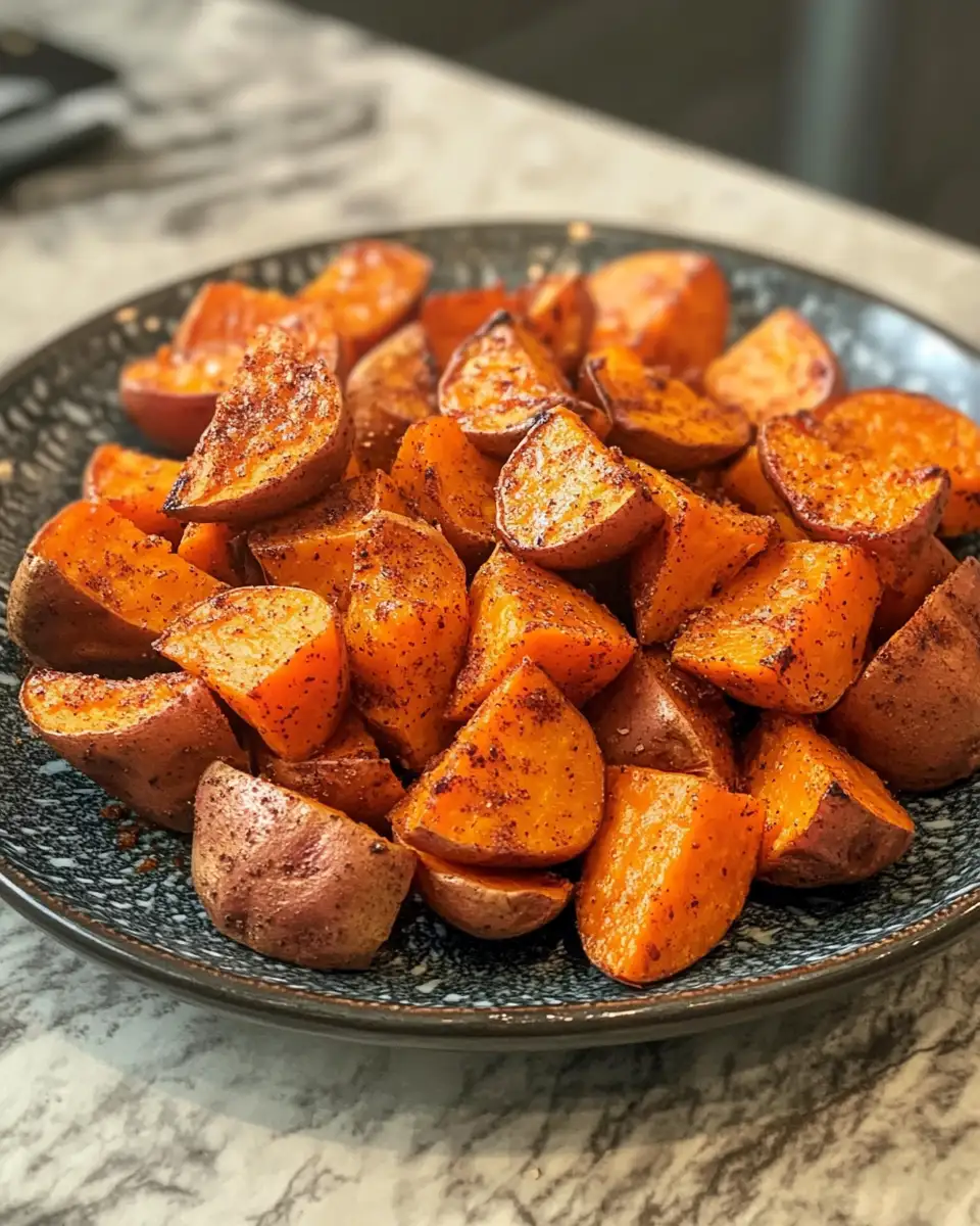 Final dish - Sweet Cinnamon Bliss: Roasted Sweet Potatoes That Delight