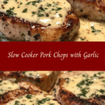 Slow Cooker Pork Chops with Garlic Parmesan Sauce 🍖🧄