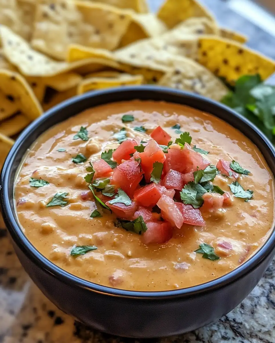 Final dish - Irresistible Slow Cooker Queso Dip Recipe for Effortless Entertaining