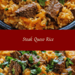 Steak Queso Rice: Cheesy Comfort Bowl 🍚🧀