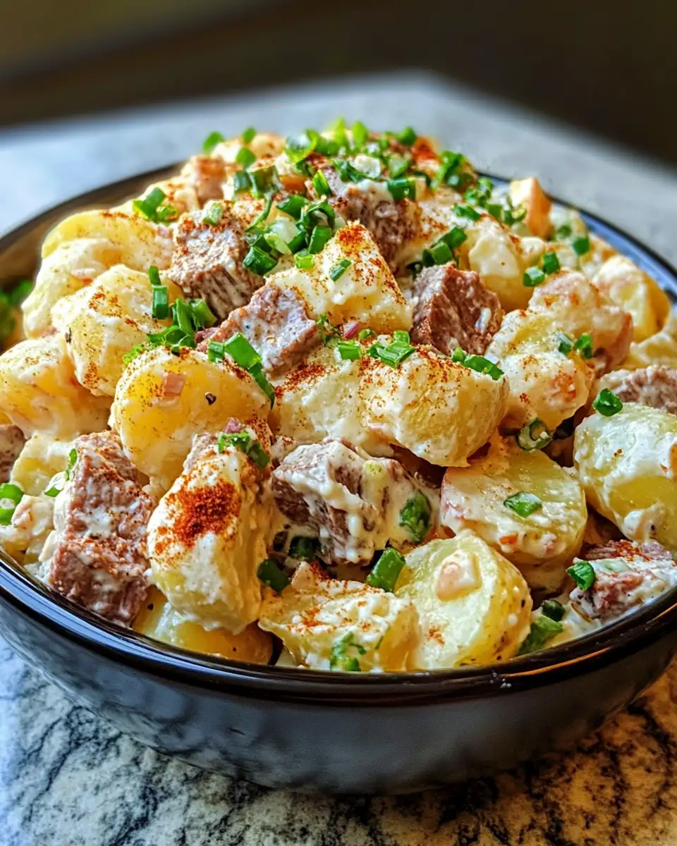 Final dish - Ultimate Steakhouse Potato Salad Recipe: A Savory Sidekick for Your Grilled Feasts