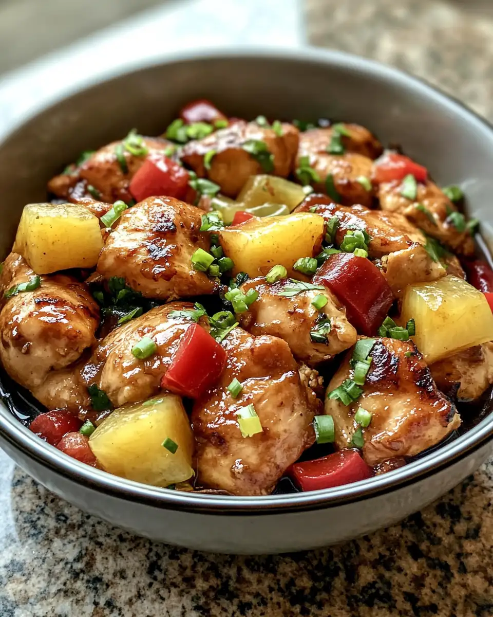 Final dish - Savor the Islands: Tropical Hawaiian Crock-Pot Chicken Delight