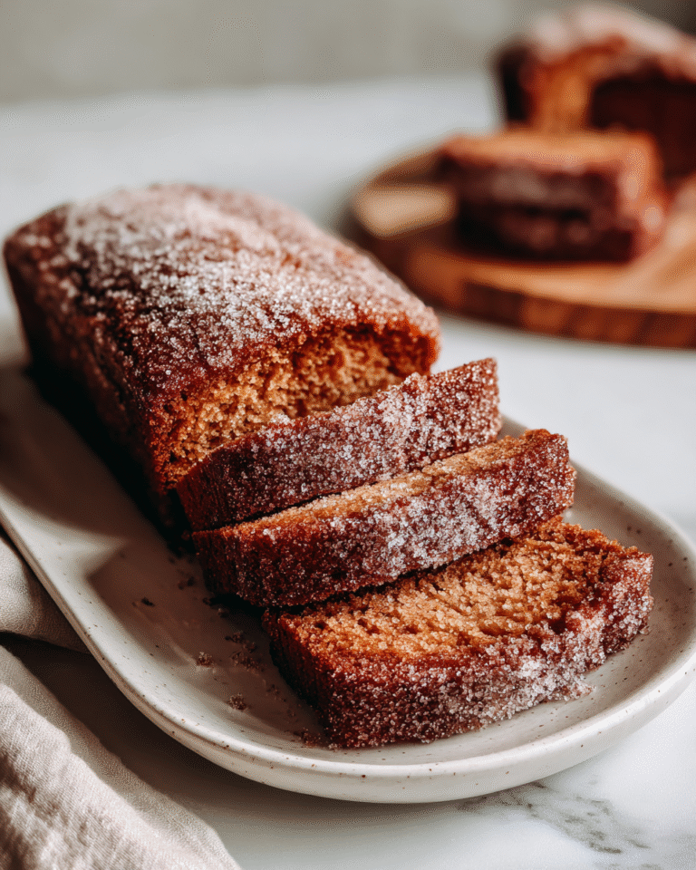 Fall in Love with Every Slice of Apple Cider Donut Loaf with a Cinnamon Sugar Crust - Featured Image
