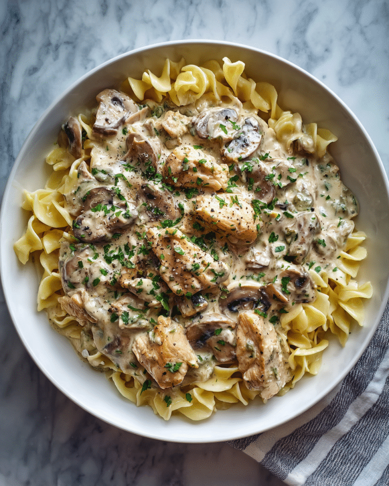 Creamy Comfort: Irresistible Baked Chicken Stroganoff Recipe - Featured Image