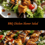 Sizzling BBQ Chicken Skewer Salad: A Flavorful Twist on Your Greens