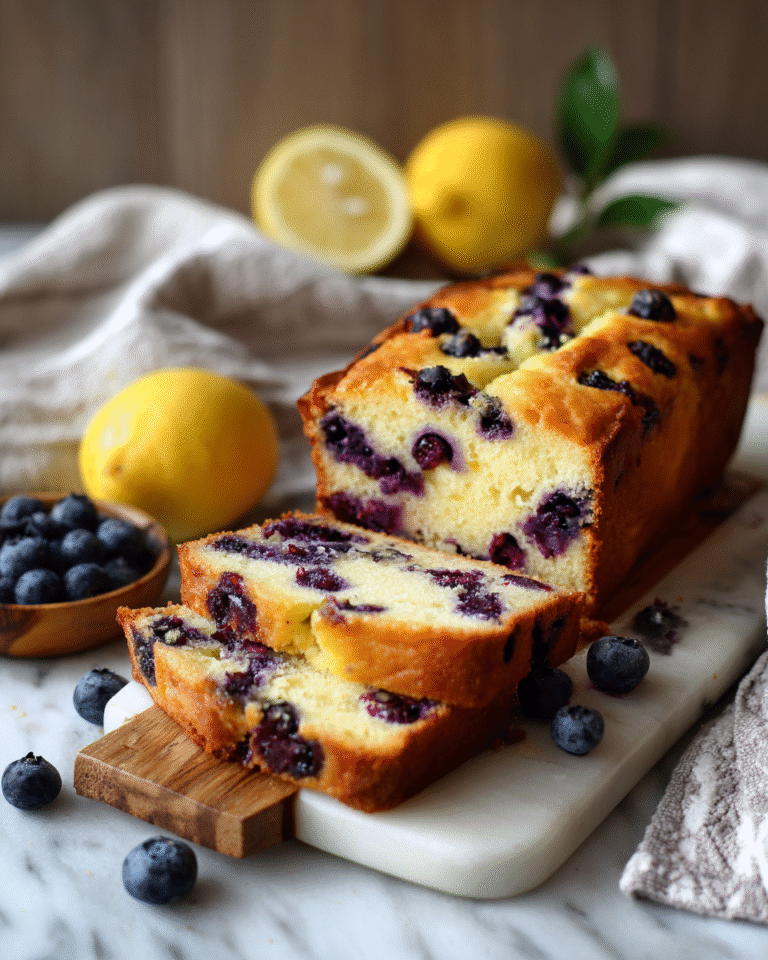 Bursting Bliss: Blueberry Lemon Loaf Cake Delight - Featured Image