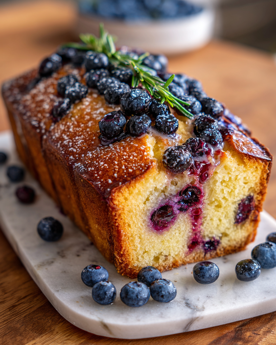 Final dish - Bursting Bliss: Blueberry Lemon Loaf Cake Delight