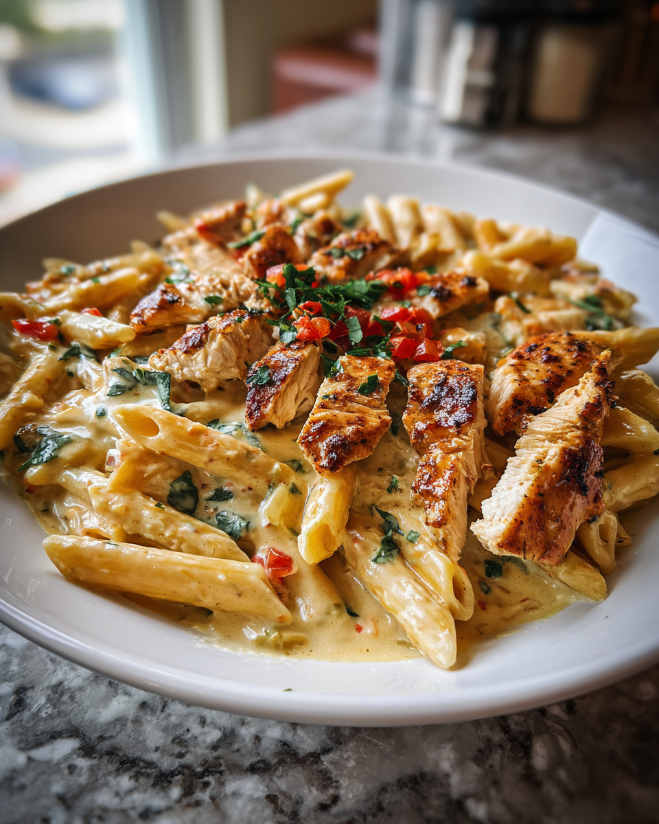 Spice Up Your Dinner with Irresistible Cajun Chicken Alfredo 6 Final dish - Spice Up Your Dinner with Irresistible Cajun Chicken Alfredo