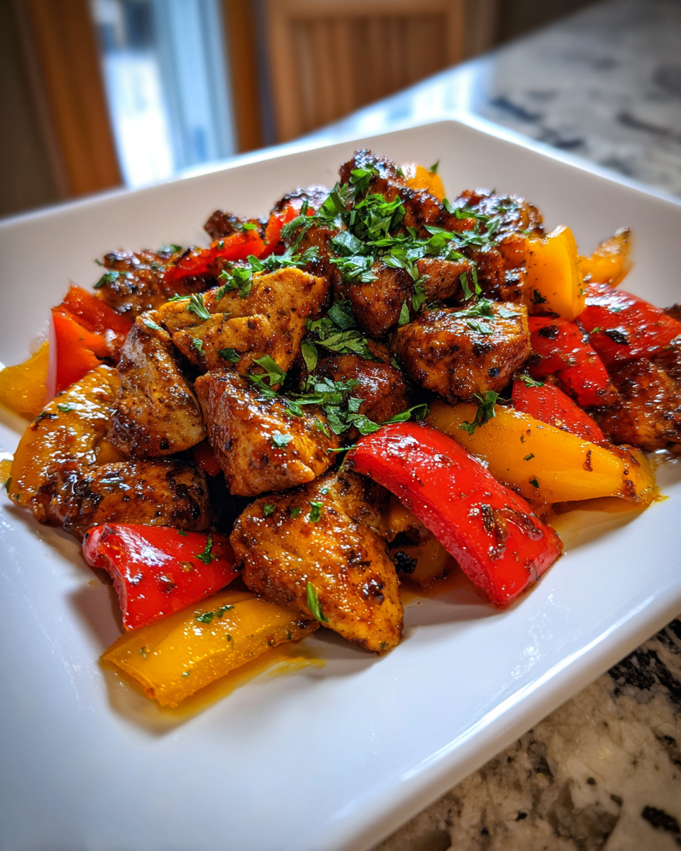 Spice Up Your Dinner with Cajun Chicken and Sweet Bell Peppers 6 Final dish - Spice Up Your Dinner with Cajun Chicken and Sweet Bell Peppers