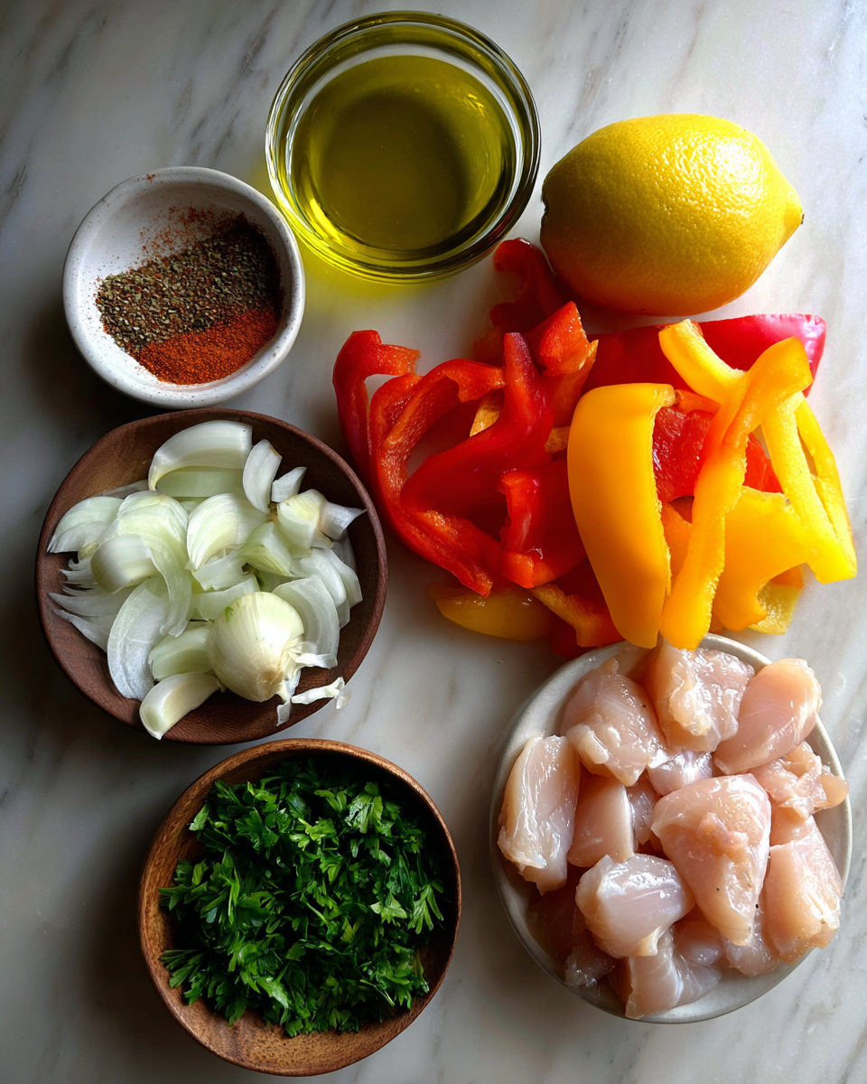 Spice Up Your Dinner with Cajun Chicken and Sweet Bell Peppers 4 Ingredients for Spice Up Your Dinner with Cajun Chicken and Sweet Bell Peppers