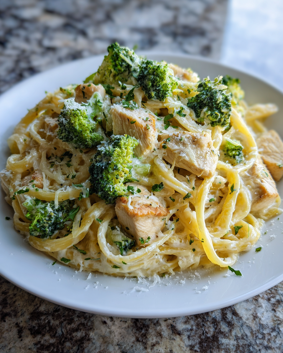 Creamy Chicken Broccoli Alfredo: A Comfort Food Classic 6 Final dish - Creamy Chicken Broccoli Alfredo: A Comfort Food Classic