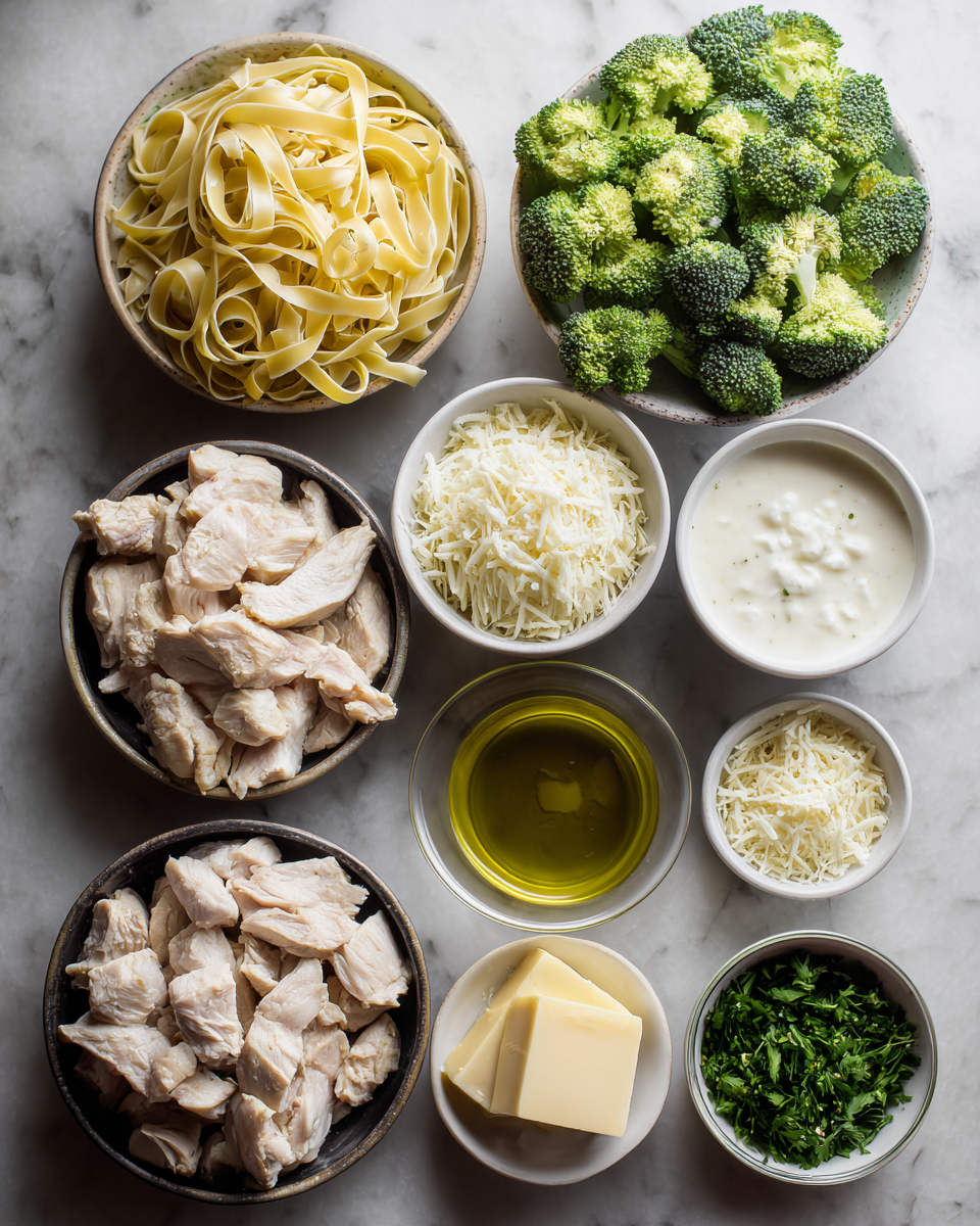 Creamy Chicken Broccoli Alfredo: A Comfort Food Classic 4 Ingredients for Creamy Chicken Broccoli Alfredo: A Comfort Food Classic