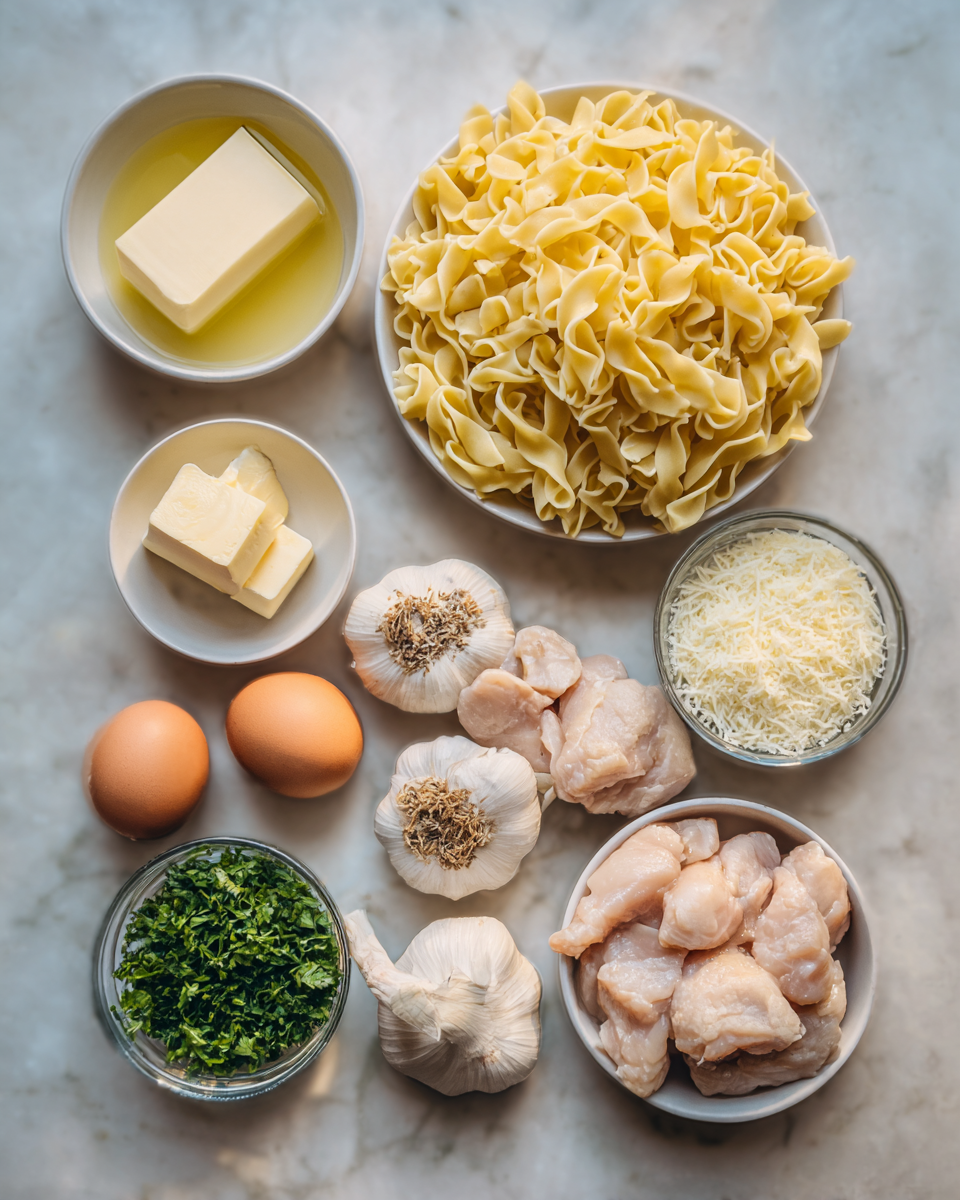 Irresistibly Creamy Chicken Buttered Noodles: Your Next Comfort Food Obsession 4 Ingredients for Irresistibly Creamy Chicken Buttered Noodles: Your Next Comfort Food Obsession
