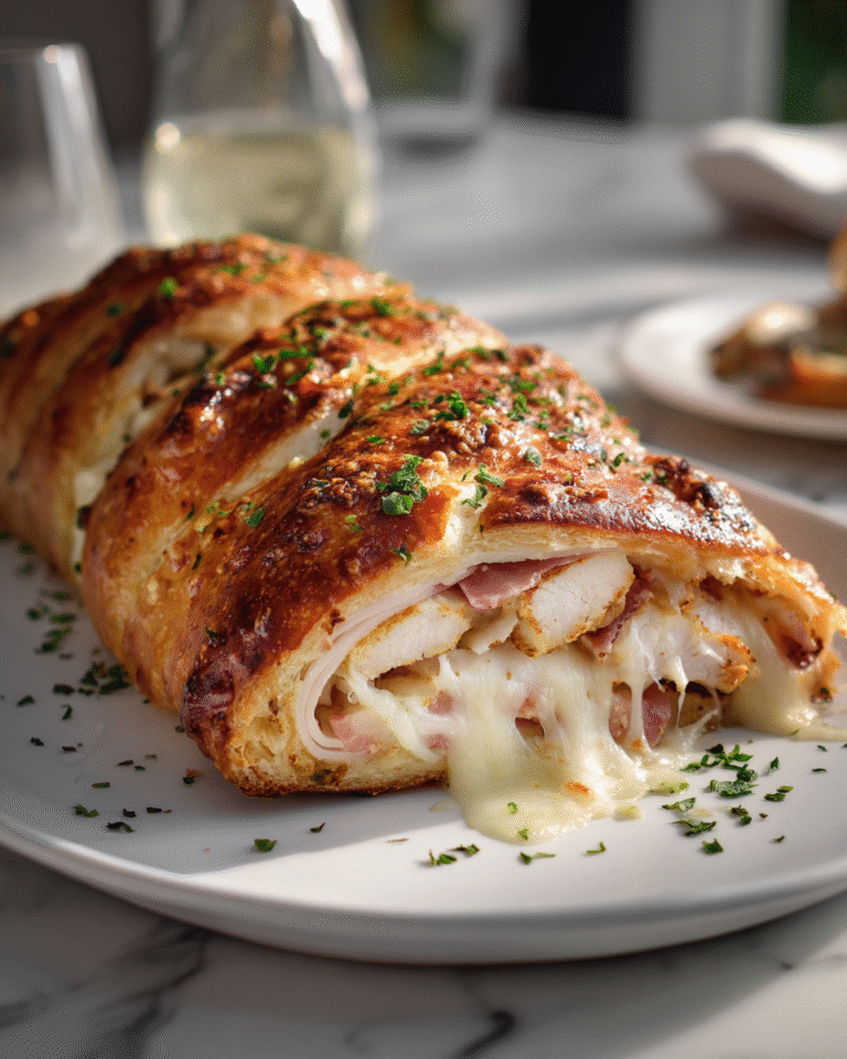Unroll the Magic: Chicken Cordon Bleu Stromboli Delight - Featured Image