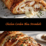 Unroll the Magic: Chicken Cordon Bleu Stromboli Delight