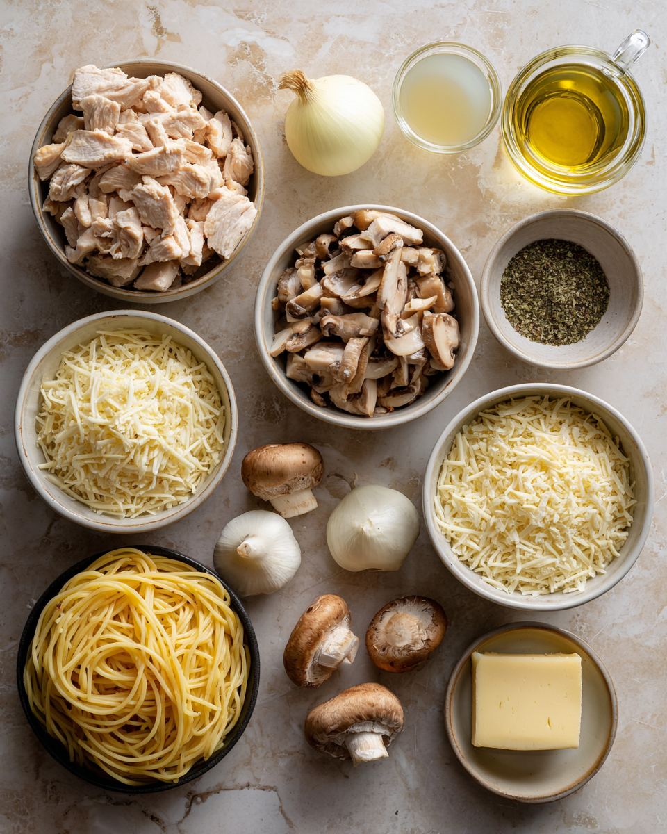 Ingredients for Creamy Comfort: Discover the Ultimate Chicken Tetrazzini Recipe