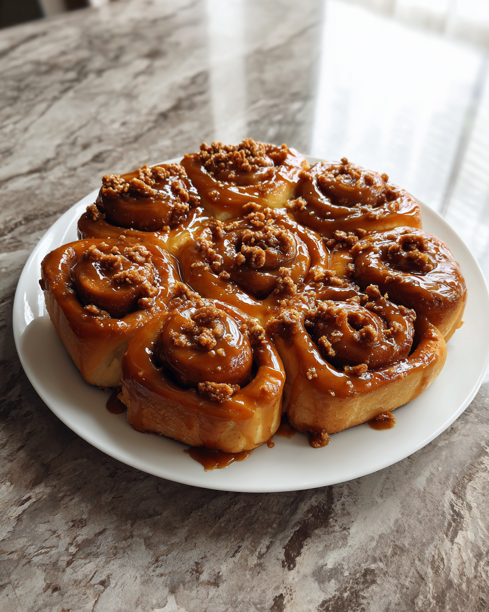 Final dish - Indulge in Irresistible Cinnamon Rolls Swirled with Biscoff Cookie Butter Magic