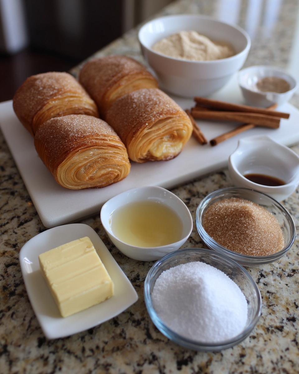 Ingredients for Cinnamon Sugar Cruffins: The Irresistible Pastry Mashup You Need to Try