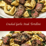 Cracked Garlic Steak Tortellini 🍝🧄